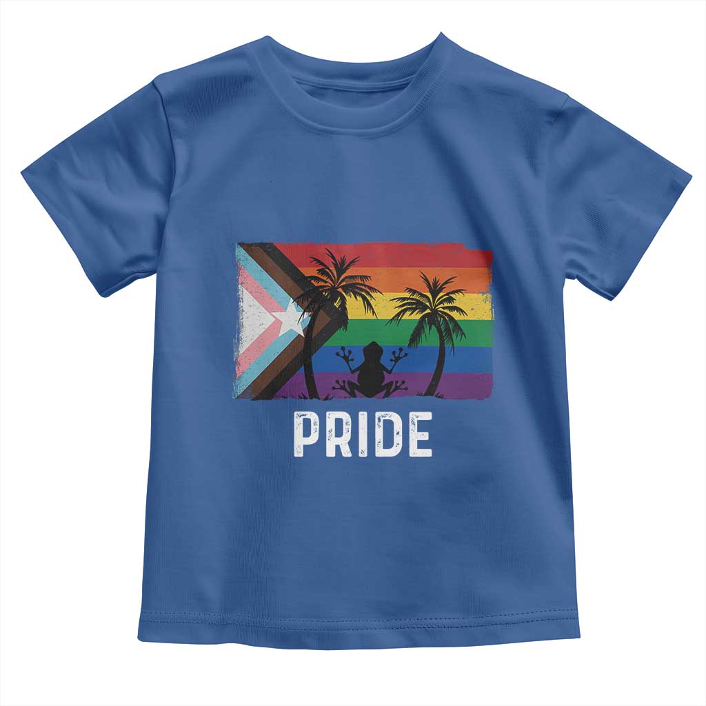 Puerto Rican LGBTQ Toddler T Shirt Boricua Rainbow Flag Pride