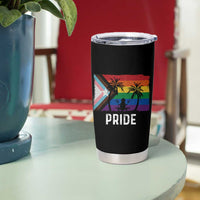 Puerto Rican LGBTQ Tumbler Cup Boricua Rainbow Flag Pride