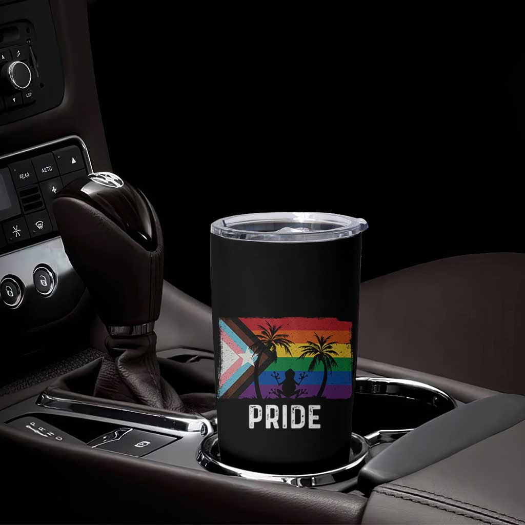 Puerto Rican LGBTQ Tumbler Cup Boricua Rainbow Flag Pride