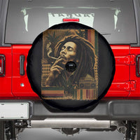 Vintage Marley Guitarist Spare Tire Cover Rastaman Rastafari Music Vibes Only Rasta Jamaica Reggae - Wonder Print Shop