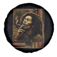 Vintage Marley Guitarist Spare Tire Cover Rastaman Rastafari Music Vibes Only Rasta Jamaica Reggae - Wonder Print Shop