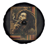 Vintage Marley Guitarist Spare Tire Cover Rastaman Rastafari Music Vibes Only Rasta Jamaica Reggae - Wonder Print Shop