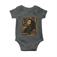 Vintage Marley Guitarist Baby Onesie Rastaman Rastafari Music Vibes Only Rasta Jamaica Reggae - Wonder Print Shop