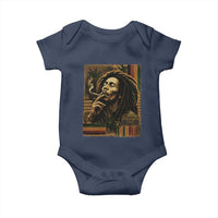 Vintage Marley Guitarist Baby Onesie Rastaman Rastafari Music Vibes Only Rasta Jamaica Reggae - Wonder Print Shop