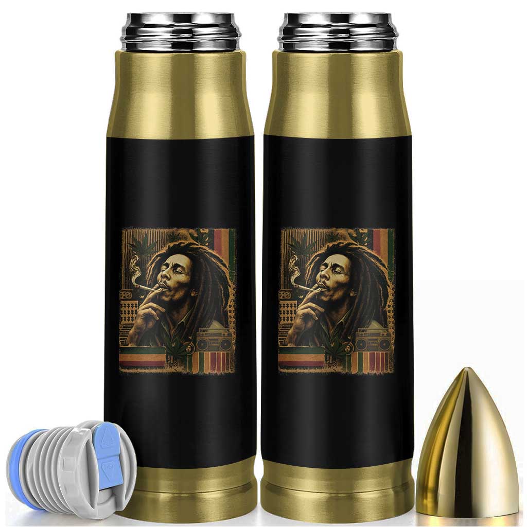Vintage Marley Guitarist Bullet Tumbler Rastaman Rastafari Music Vibes Only Rasta Jamaica Reggae - Wonder Print Shop