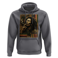 Vintage Marley Guitarist Hoodie Rastaman Rastafari Music Vibes Only Rasta Jamaica Reggae - Wonder Print Shop