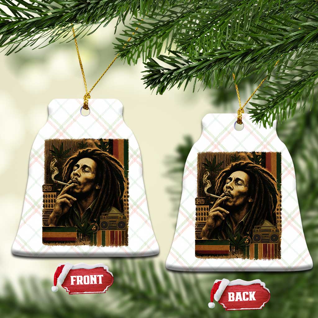 Vintage Marley Guitarist Ceramic Ornament Rastaman Rastafari Music Vibes Only Rasta Jamaica Reggae - Wonder Print Shop