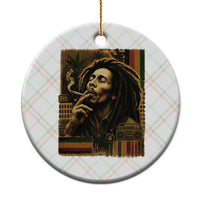 Vintage Marley Guitarist Ceramic Ornament Rastaman Rastafari Music Vibes Only Rasta Jamaica Reggae - Wonder Print Shop