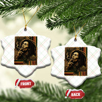 Vintage Marley Guitarist Ceramic Ornament Rastaman Rastafari Music Vibes Only Rasta Jamaica Reggae - Wonder Print Shop