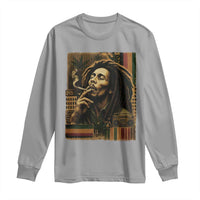 Vintage Marley Guitarist Long Sleeve Shirt Rastaman Rastafari Music Vibes Only Rasta Jamaica Reggae - Wonder Print Shop
