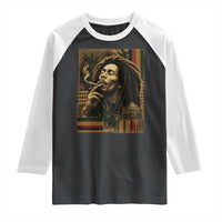 Vintage Marley Guitarist Raglan Shirt Rastaman Rastafari Music Vibes Only Rasta Jamaica Reggae - Wonder Print Shop