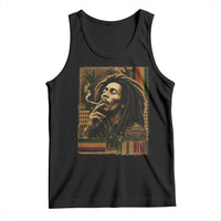 Vintage Marley Guitarist Tank Top Rastaman Rastafari Music Vibes Only Rasta Jamaica Reggae - Wonder Print Shop