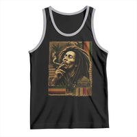 Vintage Marley Guitarist Tank Top Rastaman Rastafari Music Vibes Only Rasta Jamaica Reggae - Wonder Print Shop