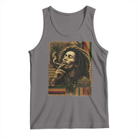 Vintage Marley Guitarist Tank Top Rastaman Rastafari Music Vibes Only Rasta Jamaica Reggae - Wonder Print Shop