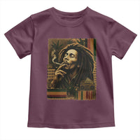 Vintage Marley Guitarist Toddler T Shirt Rastaman Rastafari Music Vibes Only Rasta Jamaica Reggae - Wonder Print Shop
