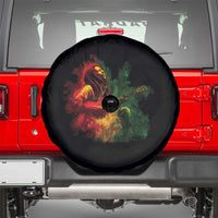 Marley Guitarist Spare Tire Cover Smoke Cannabis Leaf 420 Rastafari Rasta Reggae Music - Wonder Print Shop