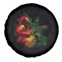 Marley Guitarist Spare Tire Cover Smoke Cannabis Leaf 420 Rastafari Rasta Reggae Music - Wonder Print Shop