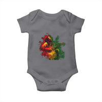 Marley Guitarist Baby Onesie Smoke Cannabis Leaf 420 Rastafari Rasta Reggae Music - Wonder Print Shop