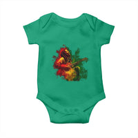 Marley Guitarist Baby Onesie Smoke Cannabis Leaf 420 Rastafari Rasta Reggae Music - Wonder Print Shop