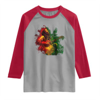 Marley Guitarist Raglan Shirt Smoke Cannabis Leaf 420 Rastafari Rasta Reggae Music - Wonder Print Shop