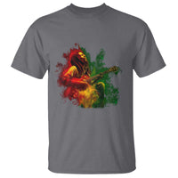 Marley Guitarist T Shirt Smoke Cannabis Leaf 420 Rastafari Rasta Reggae Music - Wonder Print Shop