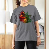 Marley Guitarist T Shirt For Women Smoke Cannabis Leaf 420 Rastafari Rasta Reggae Music - Wonder Print Shop