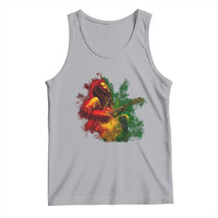 Marley Guitarist Tank Top Smoke Cannabis Leaf 420 Rastafari Rasta Reggae Music - Wonder Print Shop