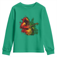 Marley Guitarist Youth Sweatshirt Smoke Cannabis Leaf 420 Rastafari Rasta Reggae Music - Wonder Print Shop