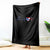 Puerto Rico Flag Throw Blanket Heartbeat EKG Pulse Boricua Pride Summer Beach - Wonder Print Shop