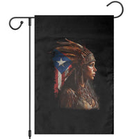Puerto Rico Taino Warrior Woman Garden Flag Boricua Pride