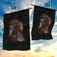 Puerto Rico Taino Warrior Woman Garden Flag Boricua Pride