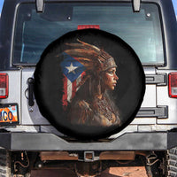 Puerto Rico Taino Warrior Woman Spare Tire Cover Boricua Pride