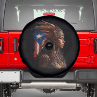 Puerto Rico Taino Warrior Woman Spare Tire Cover Boricua Pride