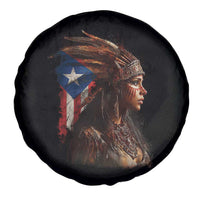 Puerto Rico Taino Warrior Woman Spare Tire Cover Boricua Pride