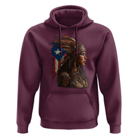 Puerto Rico Taino Warrior Woman Hoodie Boricua Pride