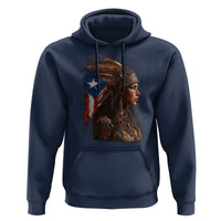 Puerto Rico Taino Warrior Woman Hoodie Boricua Pride