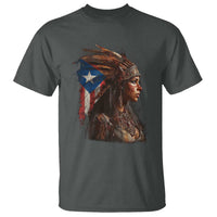 Puerto Rico Taino Warrior Woman T Shirt Boricua Pride