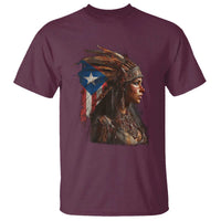 Puerto Rico Taino Warrior Woman T Shirt Boricua Pride