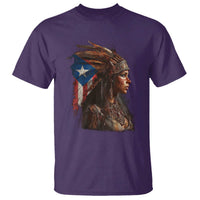 Puerto Rico Taino Warrior Woman T Shirt Boricua Pride
