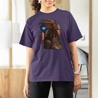 Puerto Rico Taino Warrior Woman T Shirt For Women Boricua Pride