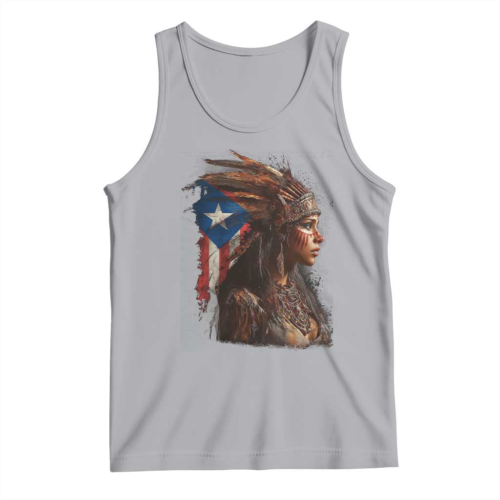 Puerto Rico Taino Warrior Woman Tank Top Boricua Pride