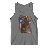 Puerto Rico Taino Warrior Woman Tank Top Boricua Pride