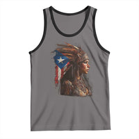 Puerto Rico Taino Warrior Woman Tank Top Boricua Pride