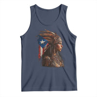 Puerto Rico Taino Warrior Woman Tank Top Boricua Pride