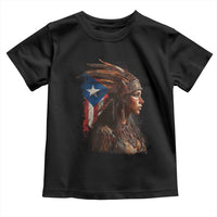 Puerto Rico Taino Warrior Woman Toddler T Shirt Boricua Pride
