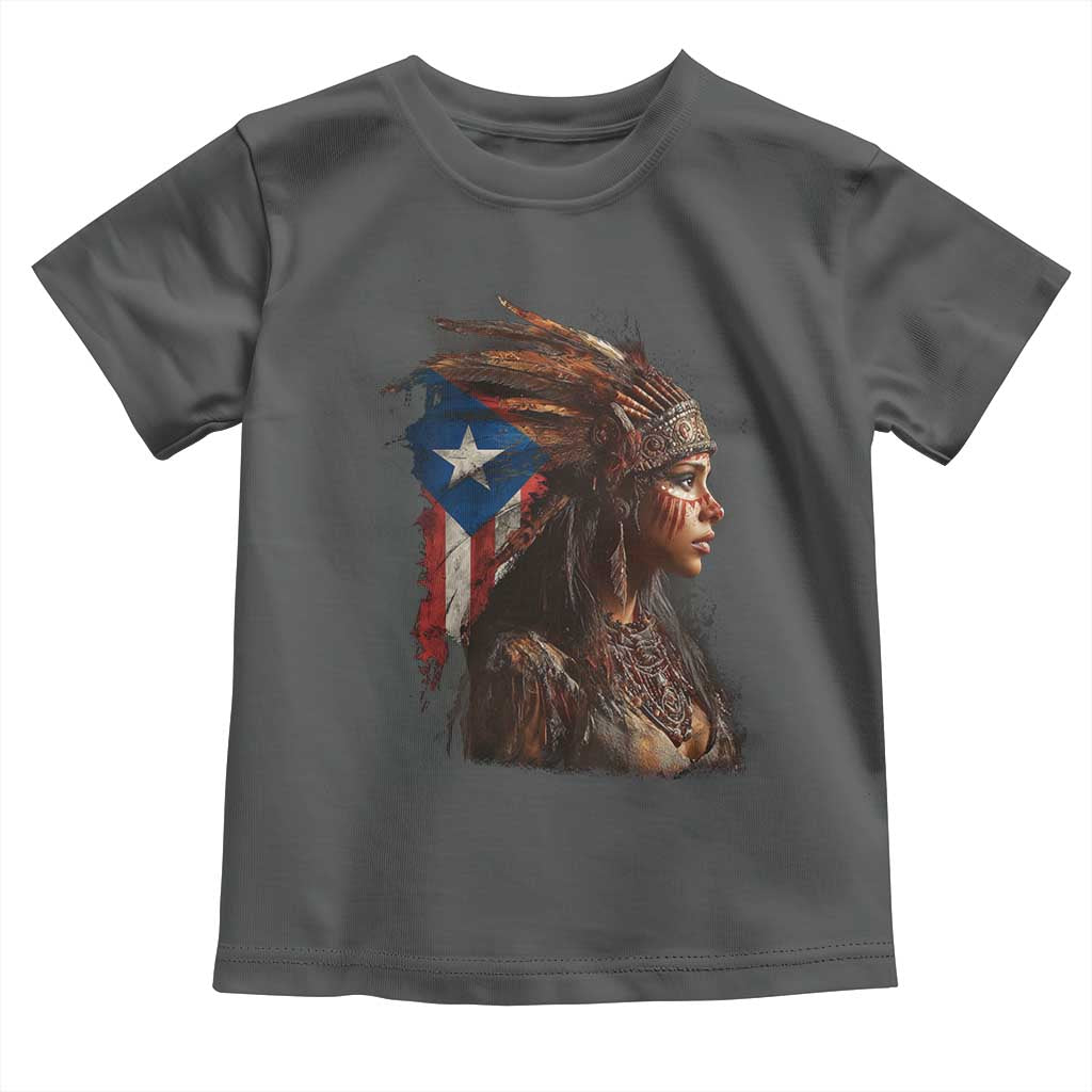 Puerto Rico Taino Warrior Woman Toddler T Shirt Boricua Pride