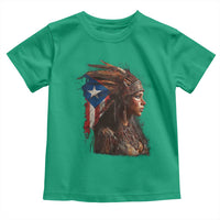 Puerto Rico Taino Warrior Woman Toddler T Shirt Boricua Pride