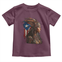 Puerto Rico Taino Warrior Woman Toddler T Shirt Boricua Pride