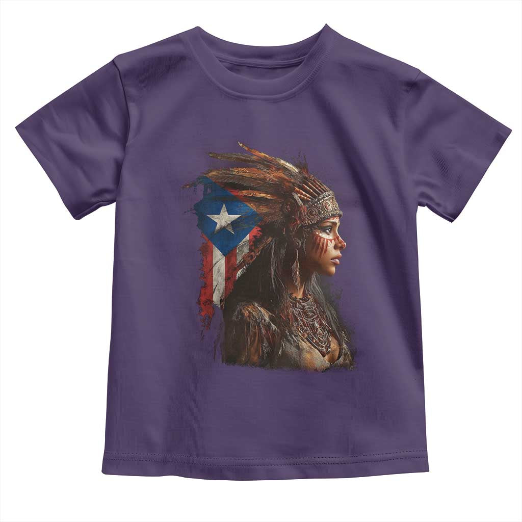 Puerto Rico Taino Warrior Woman Toddler T Shirt Boricua Pride