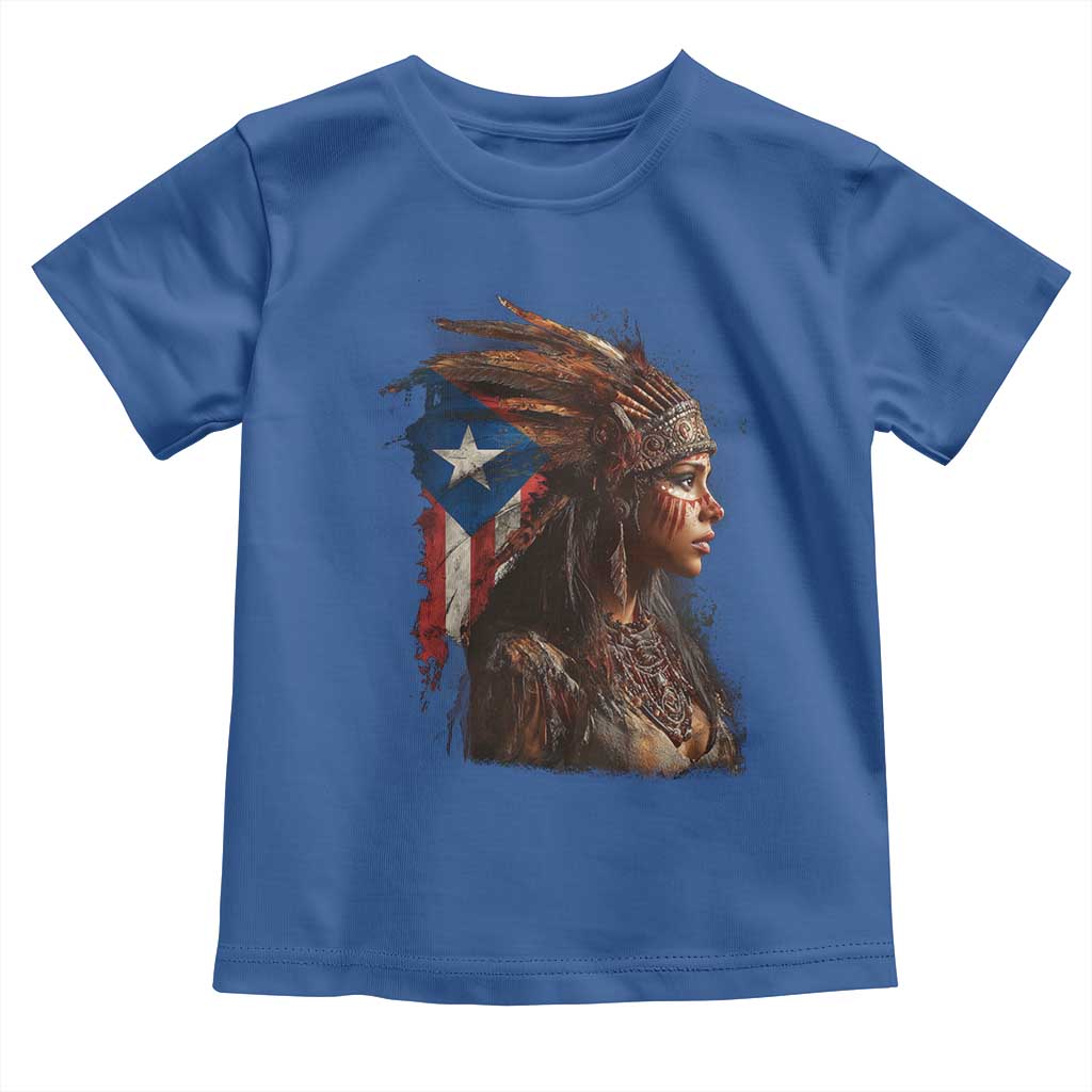 Puerto Rico Taino Warrior Woman Toddler T Shirt Boricua Pride
